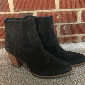 Grey suede Dolce Vita ankle boots